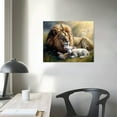 thumbnail image 4 of Nawypu Lion Wall Art Lamb Canvas Prints Jesus Awesome Lamb and Lion Canvas Wall Art Modern Art Painting Framed for Living Room Bedroom Bathroom Office Decor Ready To Hang, 4 of 6