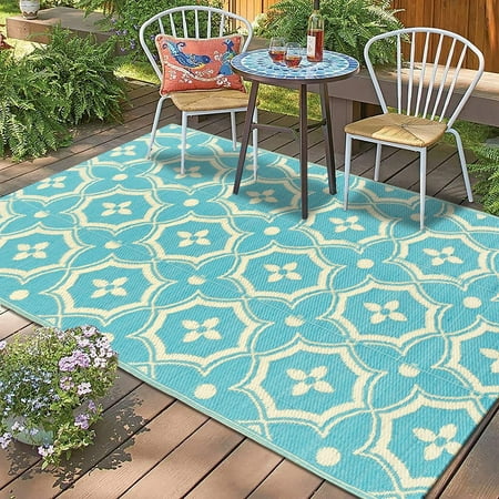 Reversible Mats Plastic Straw Rug, Large Patio Area Rugs
