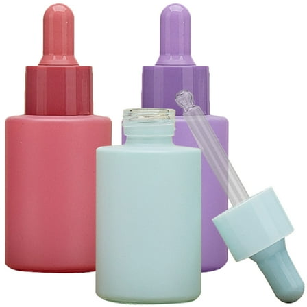 WSTEER 3Pcs Multi-use Dropper Bottles Leak-proof Empty Bottles Portable Essential Oil Bottles