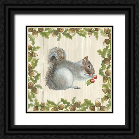 Ducklow, Patsy 15x15 Black Ornate Wood Framed with Double Matting Museum Art Print Titled - Woodland Critter III
