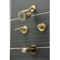 thumbnail image 2 of Kingston Brass KBX8143SVL Serena Two-Handle Tub and Shower Faucet, Antique Brass, 2 of 5
