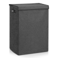 thumbnail image 1 of Bouclair Grey Foldable Hamper Large, 1 of 5