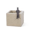 thumbnail image 1 of Set of 12 Small Square Planter with Figure, 1 of 1