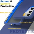 thumbnail image 6 of For Samsung Galaxy S24 Plus / Galaxy S25 Plus Case Shockproof Dust / Drop proof Heavy Duty Rugged Protectie Cover 3 in 1 Layers Case For Galaxy S24 Plus S25 Plus 6.7'' Blue, 6 of 9