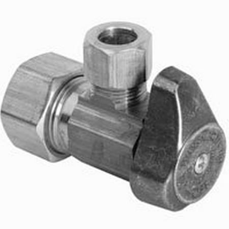 1/4 Turn Angle Supply Valve - 7285513,WATER SUPPLY LINE VALVES,QUARTER TURN,ANGLE STOP Nom Comp OD Comp=1/2 x 1/4