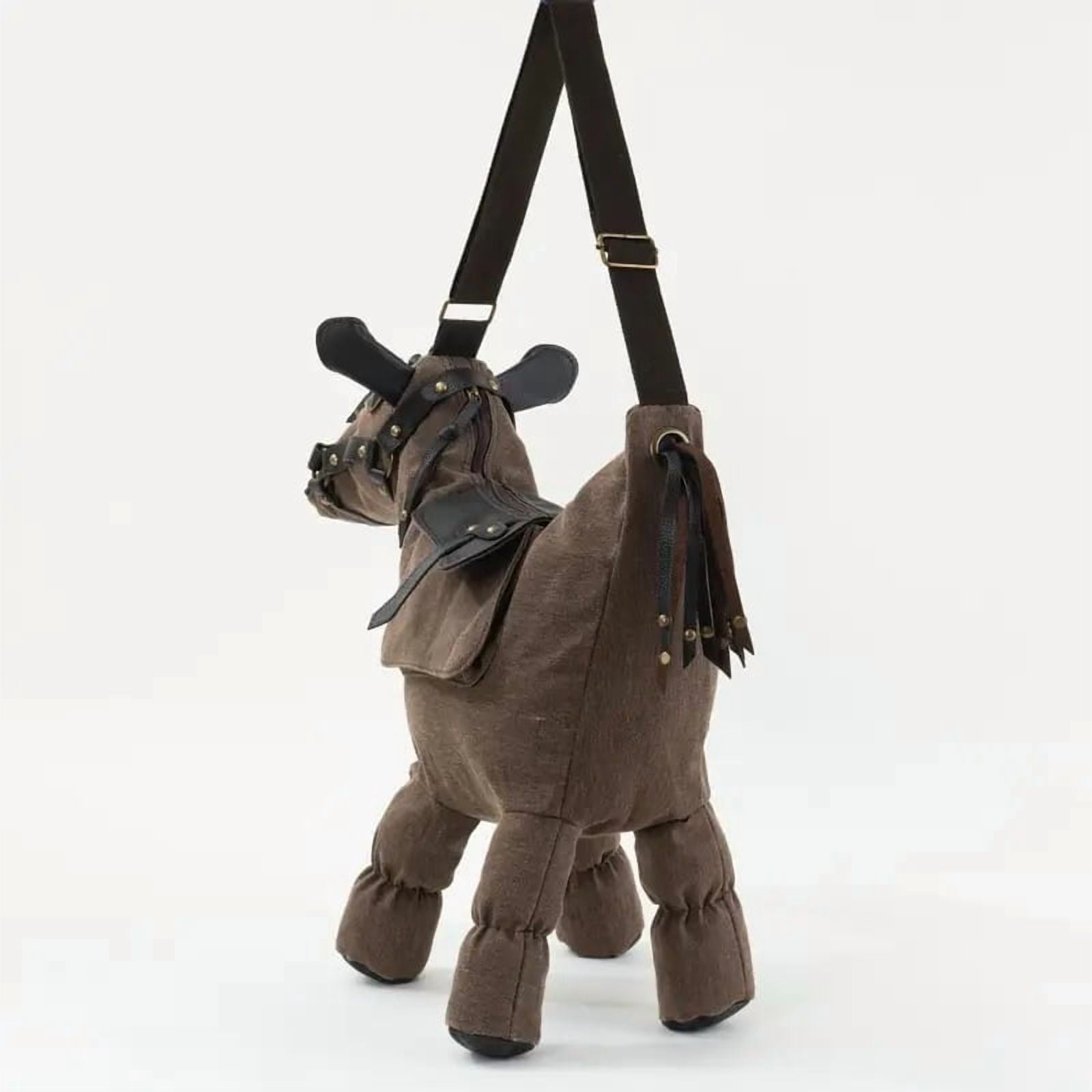 Personalized Donkey Shoulder Bag Crossbody Purse for Women, Fashion Animal Print Satchel Handbag with Adjustable Strap, Cute Unique Gift for Travel Shopping Daily Use
