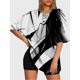 thumbnail image 3 of T-shirt short sleeve round neck summer casual loose P1411, 3 of 5