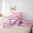 thumbnail image 4 of Erosebridal Starfish Seashell Bedding Sets Twin Size,Pink Golden Comforter Sets with Sheets,Breathable Reversible Bed in a Bag Twin size,Marine Room Decorative,7pcs, 4 of 6