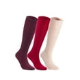 thumbnail image 3 of Lian LifeStyle Women's 3 Pairs Exceptional Non slip, Cozy and Cool Knee High Wool Socks LFS05 Size 6-9 (Random), 3 of 4