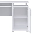 thumbnail image 3 of Tracy 55-inch 2-drawer Wood Office Computer Desk White, 3 of 11