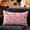 Pink, variant on Halloween Ghost Lumbar Throw Pillow Cover, Cute Tufted Knit Decorative Cushion Case for Sofa Couch, Spooky Soft Plush Fuzzy Fall Holiday Home Decor, 12x20 Inch, Beige