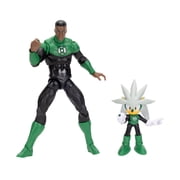 Sonic X DC Action Figure Multipack - 2.5 inch Silver & 5 inch Green Lantern