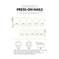 thumbnail image 4 of Mcolor Press on Nails Medium Almond, Spring Summer Nude Glue on Gel Nails, 24Pcs Short Stiletto Acrylic False Nails Kits Reusable UV Finish Full Cover Stick on Nails for Women Gift, 4 of 7
