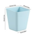 thumbnail image 3 of 5-Piece Hanging Storage Basket Set - Plastic Organizer Bins for Trolley, Cart, or Wall - White, Pink, Blue - 13x12x10cm - Pen Holder, Snack & Utility Container, 3 of 6