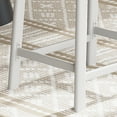 thumbnail image 2 of Height Black Bar Stools Set of 2 for Kitchen Counter Farmhouse Modern Barstools with Faux Leather Upholstered Backless Seat and Wood Legs 24 inch Bar Chairs, 2 of 7