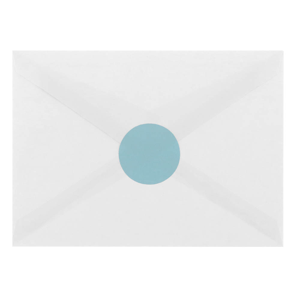 JAM Paper Circle Label Sticker Seals, 1 2/3 in, Baby Blue, 120 Labels per Pack