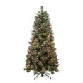 thumbnail image 1 of Holiday Time 1.98M Prelit Green Christmas Tree, 250 Clear Incandescent Lights, 1 of 4