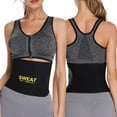 thumbnail image 6 of FITVALEN Sweat Waist Trainer Trimmer for Women Tummy Control Girdle Neoprene Ab Slimming Belt Sauna Suit, 6 of 7