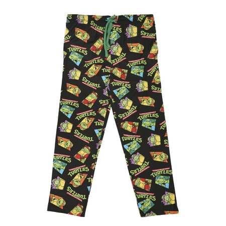

Teenage Mutant Ninja Turtles Character Squares Men’s Black Sleep Pajama Pants-Medium