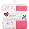Parent's Choice Butterfly Fitted Crib Sheets, 2 Count