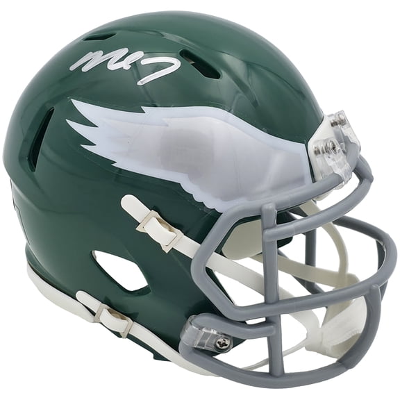 Michael Vick Autographed Atlanta Falcons 1974-95 Throwback Kelly Green Speed Mini Helmet Beckett BAS Witness 243634