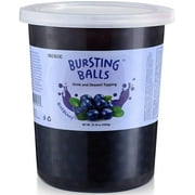BREXONIC Bursting Boba Pearls Blueberry Tapioca Pearls for Bubble Tea & Desserts, 2 Lbs
