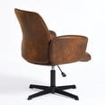 thumbnail image 5 of Homy Casa Adjustable Swivel Dining Chair for Dining Room Kitchen with Upholstery, Brown, 5 of 5