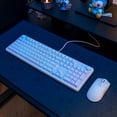 thumbnail image 3 of JLab Nightfall Wired Gaming Keyboard, RGB, Media Dial, Anti-Ghost, Full-Size, White, 3 of 9