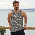 thumbnail image 6 of Pofeuu Bulldog Print Print Men's Workout Tank Tops Sleeveless Muscle Gym Shirt Quick Dry-4X-Large, 6 of 7