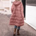 thumbnail image 4 of Veste Réversible, Manteau Long d'Hiver pour Femmes, Matelassé, Poches Zippées, Chaud, Élégant, Polyvalent, 4 of 9