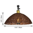 thumbnail image 2 of FSLiving Full Spectrum 10W LED Focusing Grow Spotlight Bulb Plant Grow Light for H-Type Track, Adjustable Gimbaled Light, Boho Brown Twine Natural Rattan Dome Cover for Green House Customizable, 2 of 7