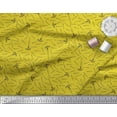 thumbnail image 2 of Soimoi Yellow Poly Georgette Fabric Hammer & Nail Hardware Printed Craft Fabric by the Yard 42 Inch Wide, 2 of 3