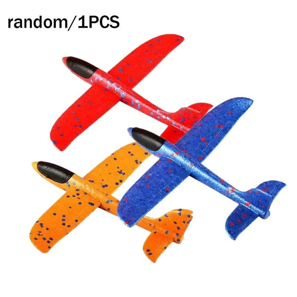 ZOUBAOQ Ensemble de Lanceur d'Avion en Plastique et Mousse - Jeu Sécuritaire pour Enfants, Design Créatif, Avion de Couleur Aléatoire Inclus, Taille 21.516.5cm