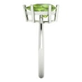 thumbnail image 3 of 2 ct Pear Cut Natural Peridot Solitaire Engagement Ring for Women in 18K White Gold, 3 of 5