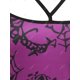 thumbnail image 3 of Vestido de Talla Extra de Tiras con Estampado de Rosa de Calaveras Rosegal  Vestidos Estampados Tallas Grandes, 3 of 5