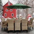 thumbnail image 7 of Autlaycil 9ft Outdoor Patio Umbrella, Durable Ribs with Tilt and Crank for Table, Garden, Poolside - Green, 7 of 7