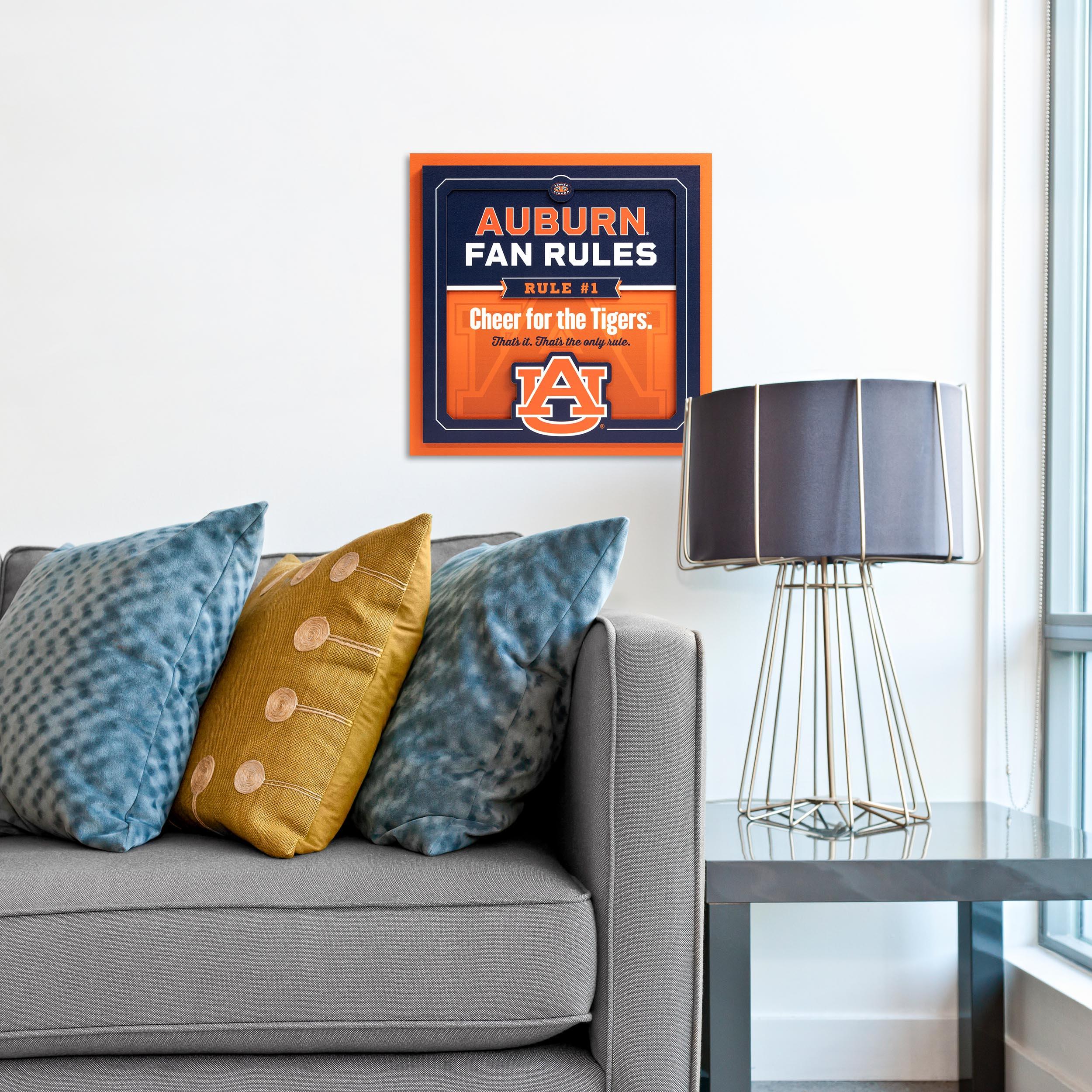 YouTheFan NCAA Auburn Tigers Fan Rules 3D Wall Art