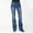 Light Blue, variant on Women's Plus Size Wide Leg Solid Color Stretch Skinny Jeans,Comfort Fit High Waisted Denim Pants