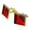 Gold, variant on Blood Splatter Classic Horror Movie Halloween Square Cufflink Set - Silver or Gold