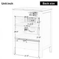 thumbnail image 5 of Bathroom Vanity with Sink, Multi-functional Bathroom Cabinet with One Door, Wooden Bathroom Cabinet with Slided Drawer, Adjustable Shelf, White, 5 of 9