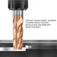 thumbnail image 4 of 5PCS 6mm 4 Flute Carbide Endmills CNC Milling Cutter Milling Slotting Profiling Face Mill Spiral Bits, 4 of 8