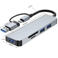 thumbnail image 6 of Aluminium Alloy Expander Laptop Dock Station OTG Adapter PD Charging Type-C Splitter USB 3.0 USB C HUB 7 IN 1, 6 of 8