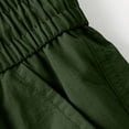 thumbnail image 7 of UAMVSH Mens Cargo Shorts Drawstring Elastic Waist Work Shorts Casual Knee Length Shorts with Multi Pockets for Outdoor, 7 of 7