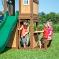 thumbnail image 4 of Backyard Discovery Lakewood Cedar Wood Swing Set, Slide, Clubhouse, Playhouse, Snack Bar, 4 of 10