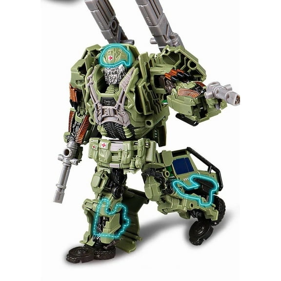 Alloy Deformation Car Robots Manual Assemble Action Figure Desktop Decoration Gifts Limited Edition, Multicolor （Hound）