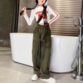 thumbnail image 5 of SXcggal Girls' Cargo Wide Leg Pants Autumn Big Kids' Pants Kids' Hop Pants Street Straight Pants Fashionable Comfortable Long pants, 5 of 6