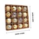 thumbnail image 3 of Bola de Navidad Ornaments Adornos de Árbol Navideño, 16 piezas, decoración de Navidad, boda, fiesta, fieltro, lujo, decoración de hotel, para dormitorio, resistente, metal, redondo, 5, 3 of 9