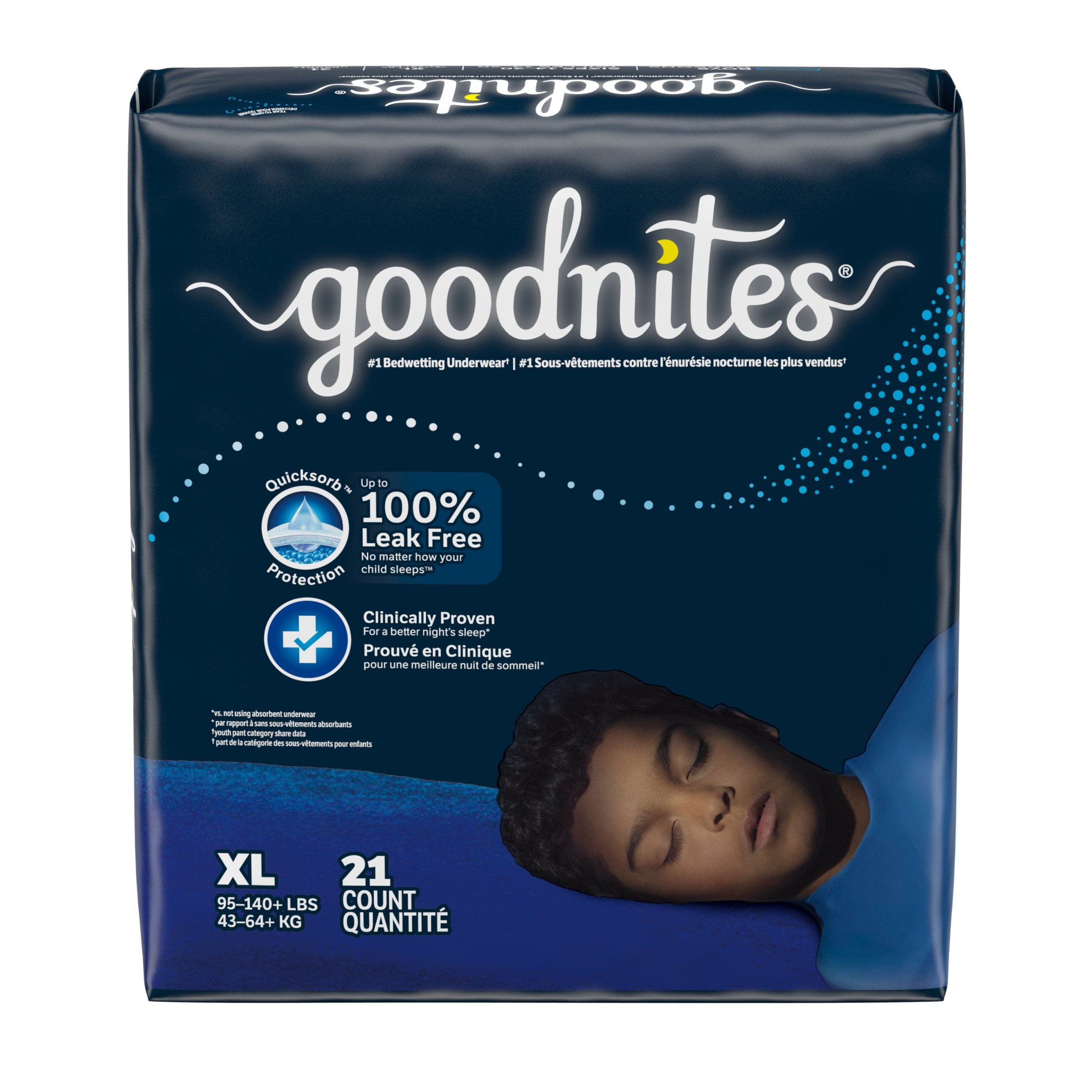 Goodnites Nighttime Kids Diaper, Child Underwear, XL, 63 Uds Goodnites Nighttime Kids Diaper, Child Underwear, XL, 63 Uds