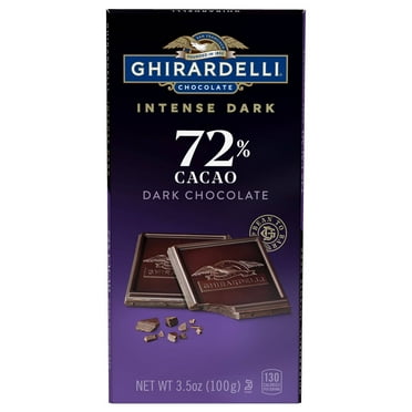 GHIRARDELLI INTENSE DARK Chocolate 72% Cacao Candy Bar - 3.5oz