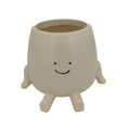 thumbnail image 1 of Sitting Flower Pot Cute Face Resin Plants Decorative Succulent Flower Pot with Drain Hole for Garden Balcony Office Window sill, 1 of 5
